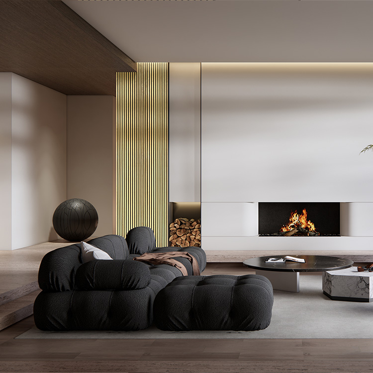 OEM Natural wood slat panel
